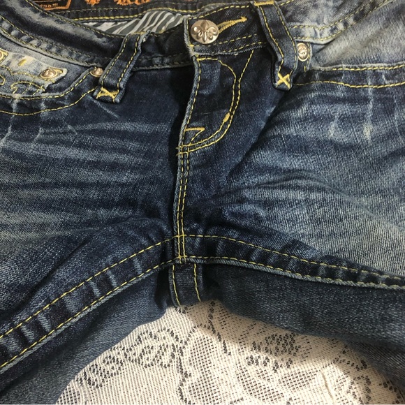 JEANS - Women's Rock Revival "Jessica" Skinny Embroidered Pocket Jeans. Size 26 - Picture 9 of 15